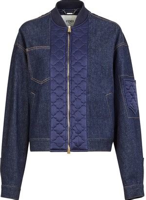 fendi quilted jacket|fendi denim jacket.